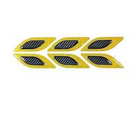 ISJRJF Car Reflective Strips Car Reflective Sticker Wheel Eyebrow Warning Sticker Drop Glue Car Door Anti-collision Strip Cover Scratches Leaf Bo Reflective Stickers Strips(Black yellow)