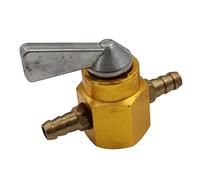 ISJRJF Fuel Tank Valve Fit For Honda Fit For Yamaha Motorcycle Inline 6mm Petrol Fuel Tap ON OFF Fuel Switch Aluminum Alloy Fuel Tap Fuel Switch Tap(Yellow)