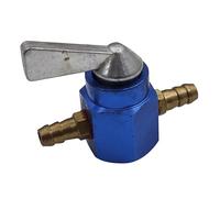 ISJRJF Fuel Tank Valve Fit For Honda Fit For Yamaha Motorcycle Inline 6mm Petrol Fuel Tap ON OFF Fuel Switch Aluminum Alloy Fuel Tap Fuel Switch Tap(Blue)
