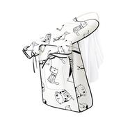 ISJRJF Motorcycle Seat Cushion Universal Translucent Motorcycle Cover Waterproof Raincover Sunshine Cover Rainproof Dustproof Bike Protective Breathable Seat Pad(A2)