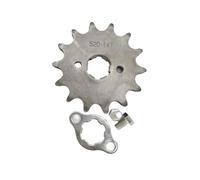 ISJRJF Motorcycle Sprocket 520 10t 15T 16T 17T 18T 19T 20T Tooth 20mm ID Front Engine Sprocket Fit Pit Bike ATV Motorcycle(520 20mm 14T)