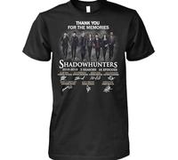 IskadO Thank You for The Memories Shadowhunters All cast Signed 3 Seasons 55 Episodes Vintage Gift Men Women Girls Unisex T-Shirt XXL Black