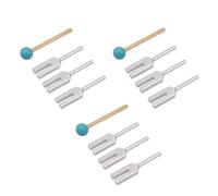 ISKDJBJG 12Pcs Aluminum Alloy Angel Crystal Tuning Fork 4096Hz/4160Hz/4225Hz Energy Tuning Fork
