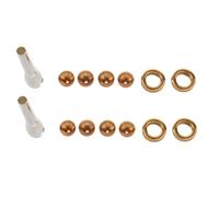 ISKDJBJG 2 Set 2C 3C 2B 3B Mouthpiece for Trumpet Brass Gold Plated A Multi-Purpose T Adapter Professional Gold Lacquer Nozzle