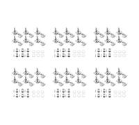 ISKDJBJG 36 Pieces Silver Acoustic Guitar Machine Heads Knobs Guitar String Tuning Peg Tuner(18 for Left + 18 for Right)
