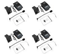 ISKDJBJG 4X 5 Bands Acoustic Guitar Pickup EQ Preamp LCD Tuner Equalizer with Mic LC-5