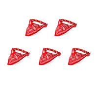 ISKDJBJG 5X Adjustable Pet Dog Cat Bandana Scarf Collar Small Size Red