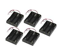 ISKDJBJG 5X Series 3.7V Flat Tip Battery Holder Case for 3 X 18650 Batteries