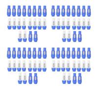 ISKDJBJG 80PCS NAC3FCA NAC3FCB Speakon Plug 3 Pin Male Powercon Connector 20A 250V AC Power Plug Connector Blue and Grey White