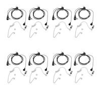 ISKDJBJG 8Pack Style 2Pin Covert Acoustic Tube Earpiece Ptt Headset for 2 Ways Radio GP88S GP300 GP68 GP2000