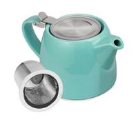 ISKDJBJG Ceramic Teapot with Tea Infuser Tea Pot for Loose Leaf Tea - 550ml / 18.6 Oz Non-Stove Porcelain Teapot for 2 Cups,A