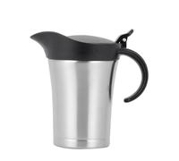 ISKDJBJG Double Insulated Gravy Boat, Stainless Steel Gravy Sauce Jug with Lid, Ideal Gravy Warmer Pitcher 750ML