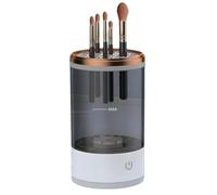 ISKDJBJG USB Plug Portable Electric Makeup Brush Cleaner with Rubber Makeup Machine Quick Cleaner Cleaning Brush Collar Brus A