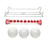 ISKDJBJG Window Hummingbird Feeder,Suction Cup Hummingbird Feeder for Window with Ant-Proof Feeding Ports and Perches