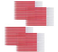 iSketchO Felt Tip Colouring Pens, RED, Pack of 48, Fibre Felt Tip Pen, Ideal for Write Draw Sketch Mark Pens, Safe Non-Toxic, School Office Home Use, iZOFAX