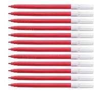 iSketchO SingleCOLOUR Writing Pens, RED, Pack of 12, Fine Tip Pens, Ideal for Writing Marking Note-taking Pens, Perfect for School Office Home Use, iZOFAX