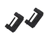 ISKIP 2Pcs Silicone Cases for Car Seat Belt Buckle, Protective Covers for Standard Belt-Buckle, Anti-Scratch Silicon Seat Belt Buckle Protector (Black)