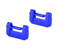 ISKIP 2Pcs Silicone Cases for Car Seat Belt Buckle, Protective Covers for Standard Belt-Buckle, Anti-Scratch Silicon Seat Belt Buckle Protector (Blue)