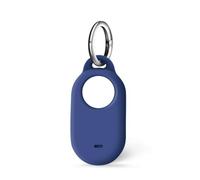 ISKIP Samsung SmartTag2 Case, Silicone Case Compatible with Samsung Galaxy Smart Tag2, SmartTag2 Cover with Keychain (Dark Blue)