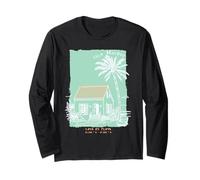 Isla Holbox Mexico Souvenir Yucatan Vintage Beach Art Long Sleeve T-Shirt