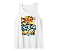 Isla Mujeres Mexico Shark Beach Sunset Graphic Tank Top