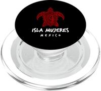 Isla Mujeres Tribal Sea Turtle Ocean Art Design Playa Norte PopSockets PopGrip for MagSafe