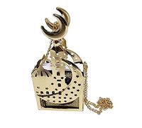 Islam Car Rear Mirror Hanging Decorative Ornament Vehicle Decor AMN-356 Mini Al-Quran in Metal Cage Masjid Mosque Design Pendant Ramadan Eid Muslim Gift (Gold/Black 2)