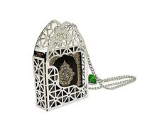 Islam Car Rear Mirror Mini Hangers - Islamic Ornament Al-Quran Ramadan Eid Muslim Car Décor Hanging Charm Decor Interior Accessories (Silver - Black)