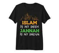 Islam is My Deen Jannah is My Dream Mosque Ramadan Islamic Premium T-Shirt