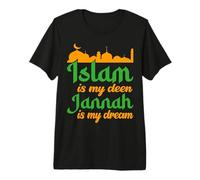 Islam is My Deen Jannah is My Dream Muslim Islamic Premium T-Shirt