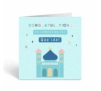 Islamic Card - Congratulations on completing the Qaai'da - Blue Mosque