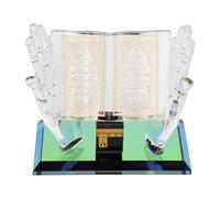 Islamic Decor Muslim Crystal Decorative Model Making Crafts Gift for Muslim Calligraphy Art Decor Figurines Souvenirs Car Home Islamic