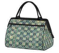 Islamic Flowers Travel Duffle Bag for Women Men Kids Boys Girls Weekend Overnight Bags 24 L Holdall Tote Cabin Bag for Sports Gym Yoga