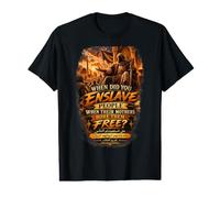 Islamic Freedom Quote Umar IBN Al Khattab Arabic Calligraphy Value Graphic T-Shirt