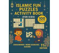 Islamic Fun Puzzles Activity Book for Kids: Islamic Fun Puzzles Activity book, 100 Large Print 8.5x11 Inch Puzzles Including Crosswords, Word Searches ... Categories, Muslim Countries & Populations.