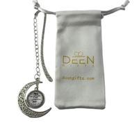 Islamic Hanging Pendant Bookmark, Calligraphy Page-Marker, Metal, for Men Women Children, Bookworms, Stationery Gift for Muslims, Deen Gifts