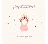 Islamic Moments Congratulations on Wearing Your Hijab Greeting Card