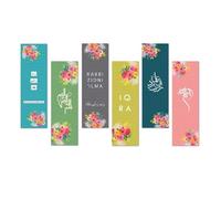 Islamic Moments Luxury Islamic Bookmark Set - 6 Double-Sided Cards - 17.5cm x 5.5cm - Rabbi Zidni 'Ilma, Bismillah & IQRA - 350gsm Thick Card - Eco-Friendly Gift - Made in Britain
