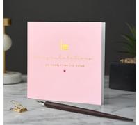 Islamic Moments Luxury Quran Completing Congratulations Gold Foiled Greeting Card for Girls
