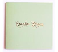Islamic Moments: Ramadan Mubarak Luxury Greeting Card, Premium Quality Hot Foiled Mint Green Ramadan Kareem Card for Islamic Gifts and Celebrations