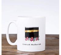 Islamic Moments Umrah Mubarak Floral White Printed Mug 10 oz Ceramic