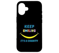 Islamic motivational quote: keep smiling; it's a charity Case for iPhone 16