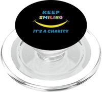 Islamic motivational quote: keep smiling; it's a charity PopSockets PopGrip for MagSafe