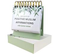 Islamic Positive Affirmations with Quran Verses, Islamic Affirmation Cards with Stand, Muslim Affirmations, Islamic Daily Flip Calendar, Islamic Home & Desk Decor, Ramadan Decor, Ramadan & Eid Gift