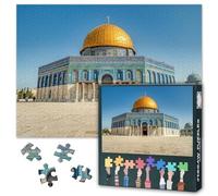 Islamic Puzzles for Adults 1000 Pieces, Grand Mosque in Abu Dhabi Jigsaw Puzzles, Adult Puzzle for Adults, Educational Fun Games or Toys for Elders Friends 20X27 INCH