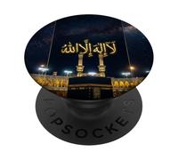 islamic quotes Arabic Calligraphy muslim La Ilaha Illa Allah PopSockets Adhesive PopGrip