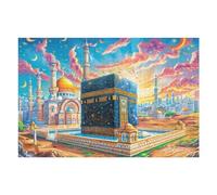 Islamic Religious Architecture 1000 Piece Jigsaw Puzzle Pack Building Sunset Street Teens Beginners Cognitive Development Puzzle Fans Group Play Anniversary Recycled Cardboard 1000 PCS