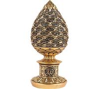 Islamic Table Decor Gold Egg Sculpture Figure Arabic 99 Names of Allah ESMA Asma al Husna (Gold, 6.3)