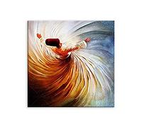 Islamic Wall Art Sufi Whirling Dervish Canvas Poster Decor for Home Modern Gift Quran Calligraphy 80x80cm Unframe