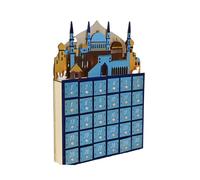 Islamics Home Decors Eid Ramadans Wood Countdown Calendar With LED Lighting And 30 Small Drawers Muslims Party Supplies Eid Ramadans Advent Calendar